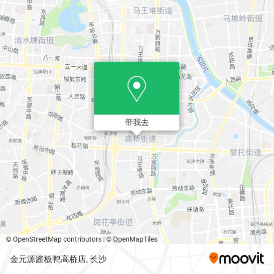 金元源酱板鸭高桥店地图