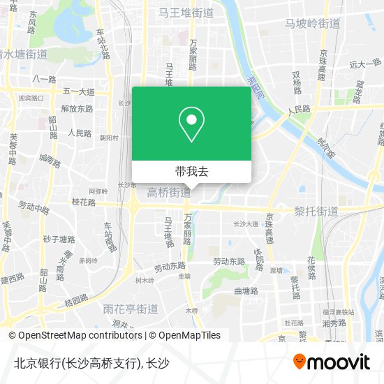 北京银行(长沙高桥支行)地图