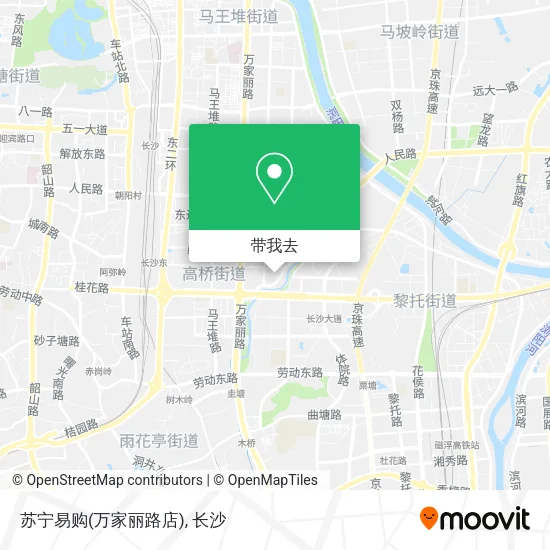 苏宁易购(万家丽路店)地图