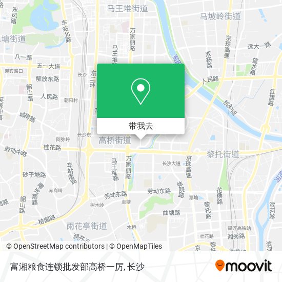 富湘粮食连锁批发部高桥一厉地图