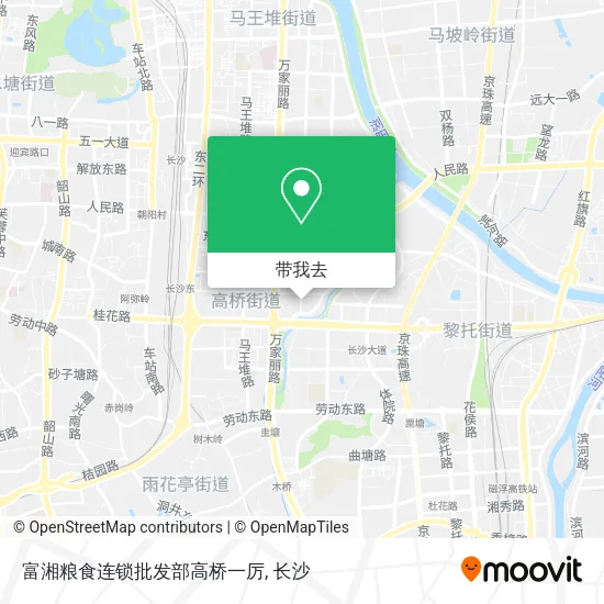 富湘粮食连锁批发部高桥一厉地图