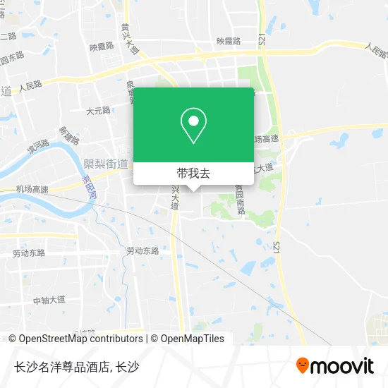 长沙名洋尊品酒店地图