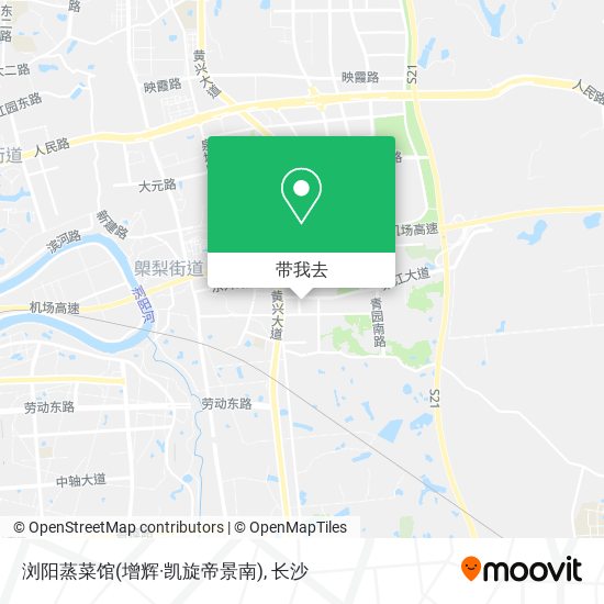 浏阳蒸菜馆(增辉·凯旋帝景南)地图