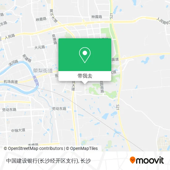 中国建设银行(长沙经开区支行)地图