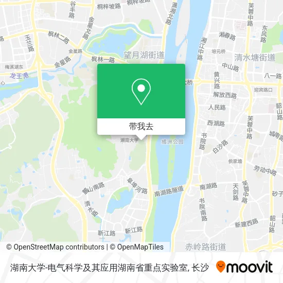湖南大学-电气科学及其应用湖南省重点实验室地图