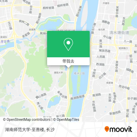 湖南师范大学-至善楼地图