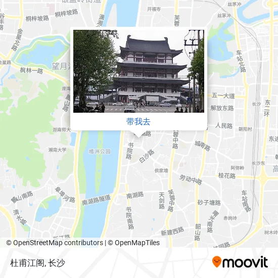 杜甫江阁地图