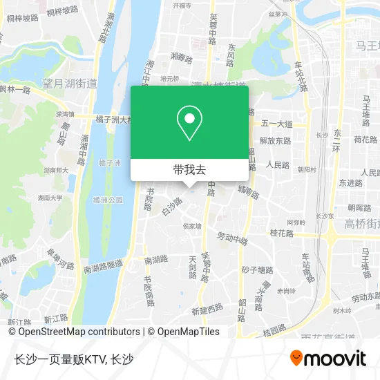 长沙一页量贩KTV地图