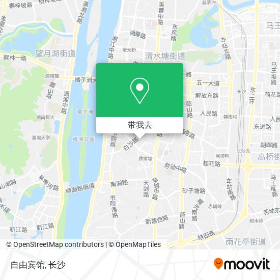自由宾馆地图