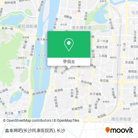 鑫泰网吧(长沙民康医院西)地图