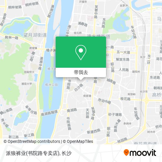 派狼裤业(书院路专卖店)地图