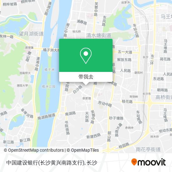 中国建设银行(长沙黄兴南路支行)地图