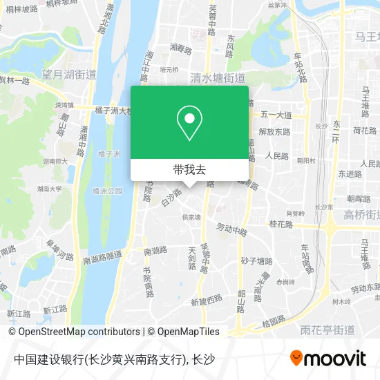 中国建设银行(长沙黄兴南路支行)地图
