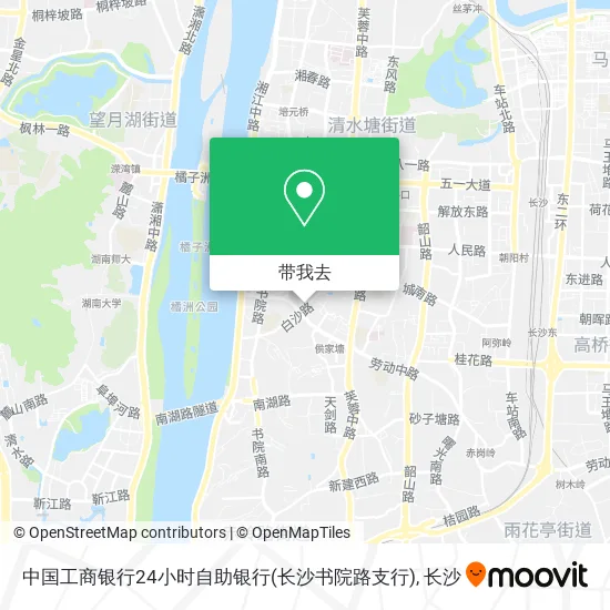 中国工商银行24小时自助银行(长沙书院路支行)地图