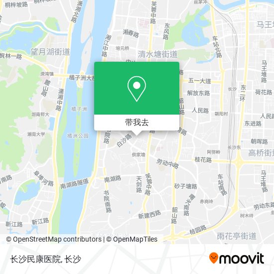 长沙民康医院地图