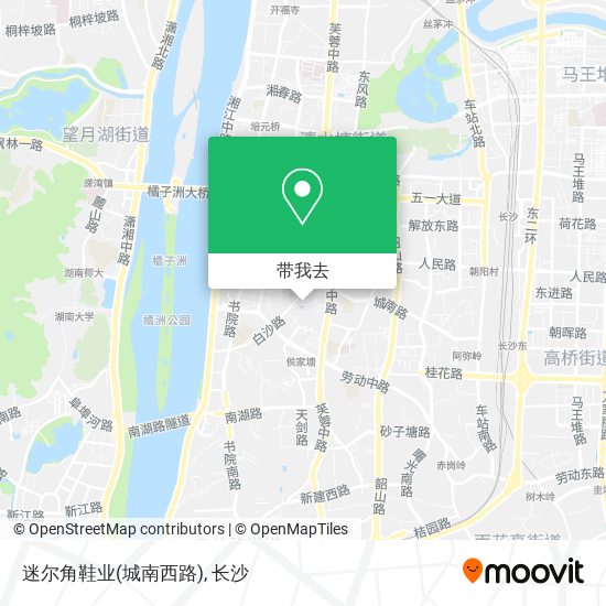 迷尔角鞋业(城南西路)地图