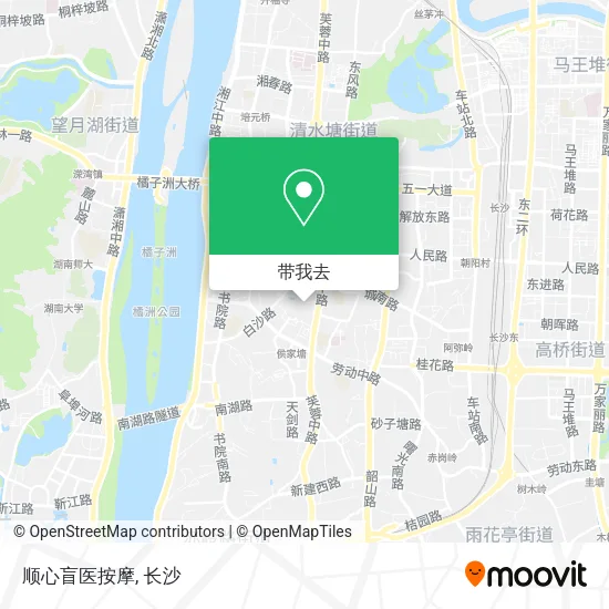 顺心盲医按摩地图