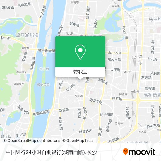 中国银行24小时自助银行(城南西路)地图