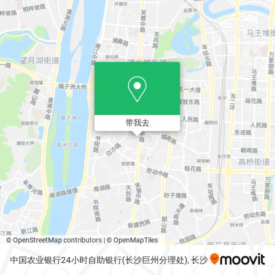 中国农业银行24小时自助银行(长沙巨州分理处)地图