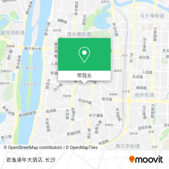 君逸康年大酒店地图