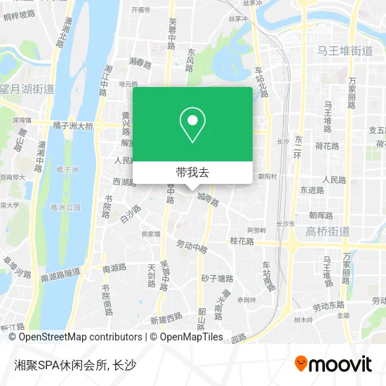 湘聚SPA休闲会所地图