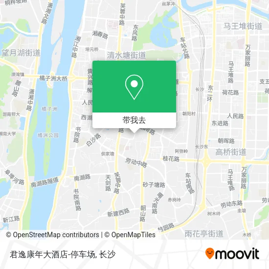 君逸康年大酒店-停车场地图