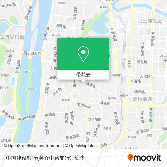 中国建设银行(芙蓉中路支行)地图
