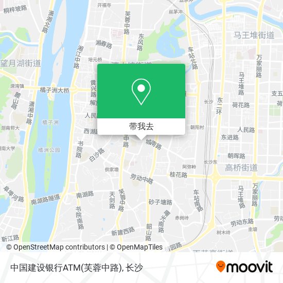 中国建设银行ATM(芙蓉中路)地图