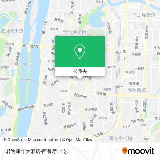 君逸康年大酒店-西餐厅地图