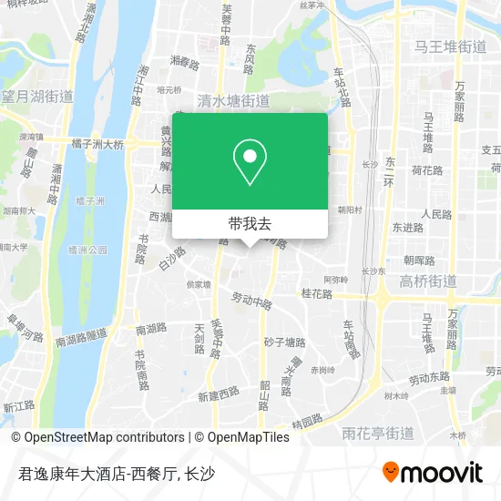 君逸康年大酒店-西餐厅地图