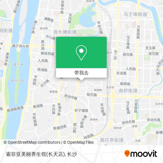 索菲亚美丽养生馆(长天店)地图