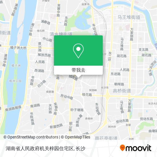 湖南省人民政府机关梓园住宅区地图