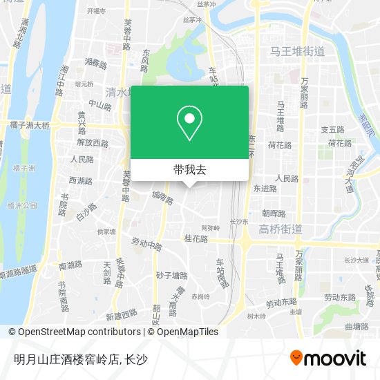 明月山庄酒楼窖岭店地图
