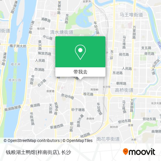 钱粮湖土鸭馆(梓南街店)地图