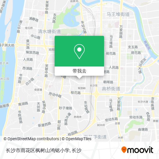 长沙市雨花区枫树山鸿铭小学地图