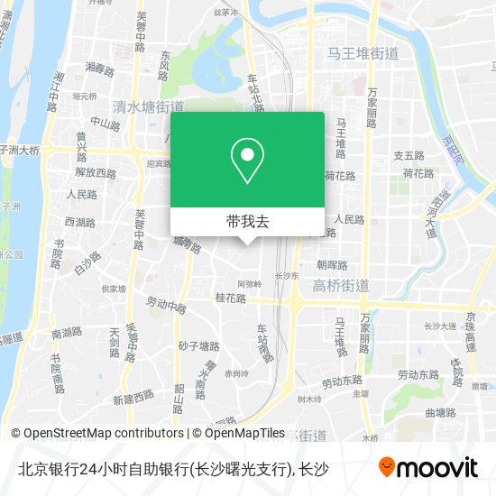 北京银行24小时自助银行(长沙曙光支行)地图