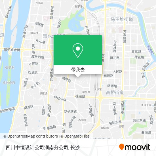 四川中恒设计公司湖南分公司地图