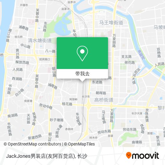 JackJones男装店(友阿百货店)地图
