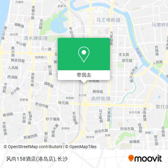 风尚158酒店(港岛店)地图