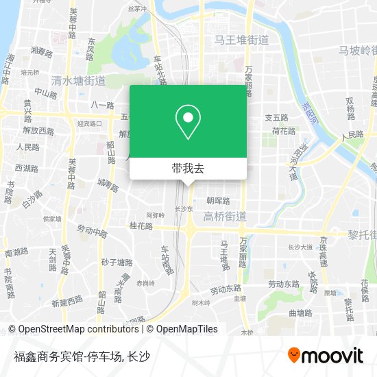 福鑫商务宾馆-停车场地图