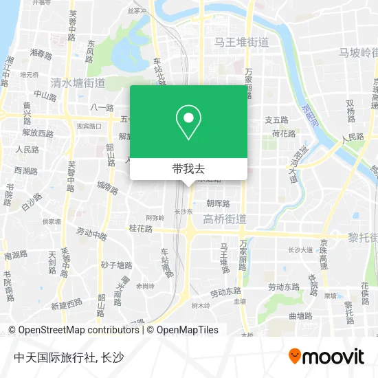 中天国际旅行社地图