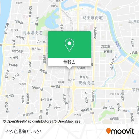 长沙色巷餐厅地图