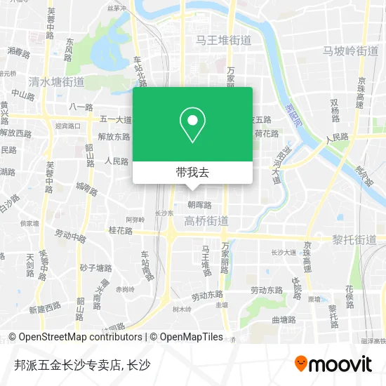 邦派五金长沙专卖店地图