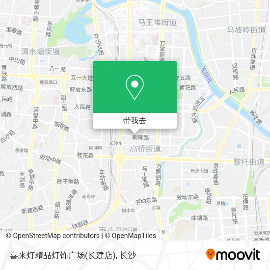 喜来灯精品灯饰广场(长建店)地图