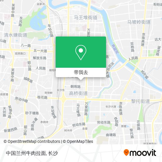中国兰州牛肉拉面地图
