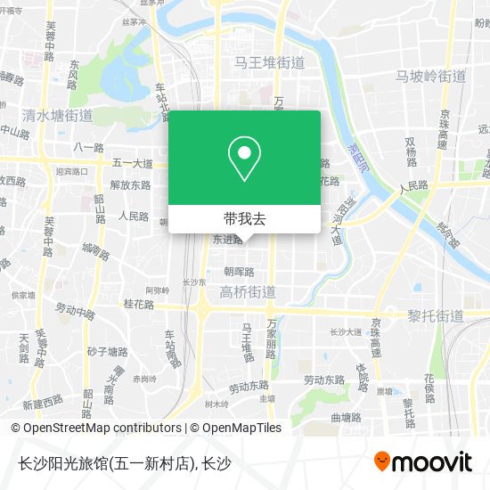 长沙阳光旅馆(五一新村店)地图