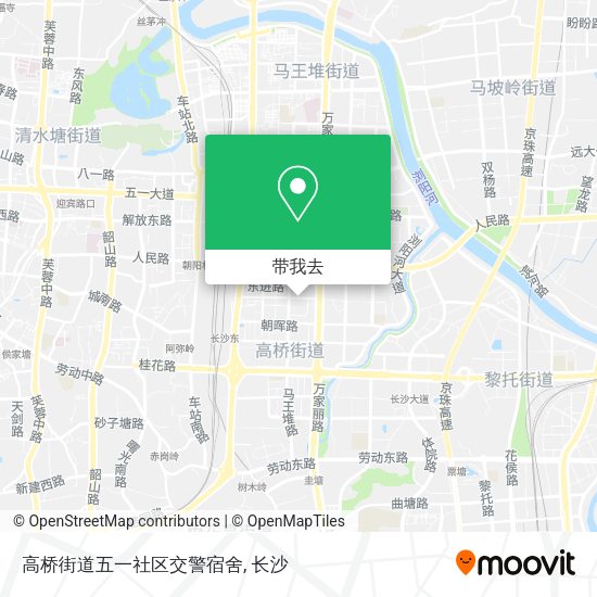 高桥街道五一社区交警宿舍地图