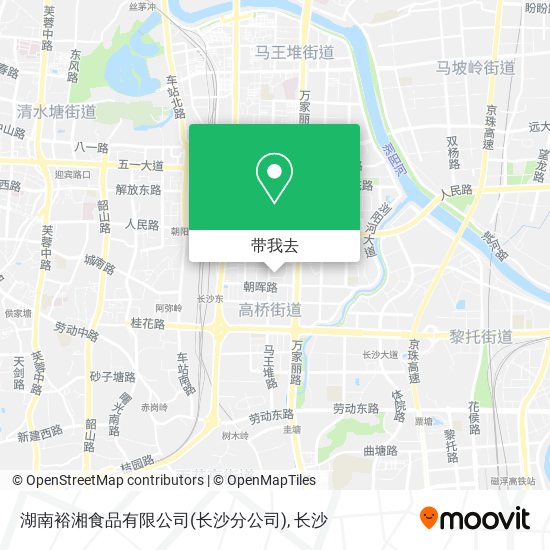 湖南裕湘食品有限公司(长沙分公司)地图
