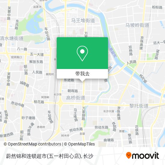 蔚然锦和连锁超市(五一村田心店)地图