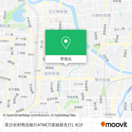 星沙农村商业银行ATM(万家丽路支行)地图